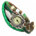 Reloj de pulsera vintage con abalorios retro de mariposa