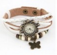 Reloj de pulsera vintage con abalorios retro de mariposa